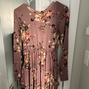 Floral fall dress
